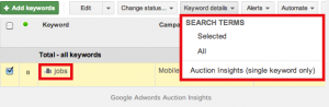 Adwords Auction Insights