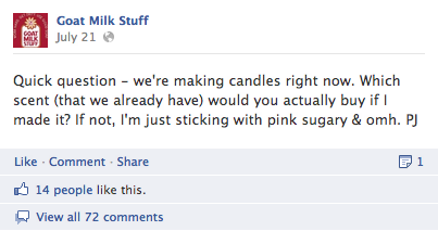 Candle Question Facebook